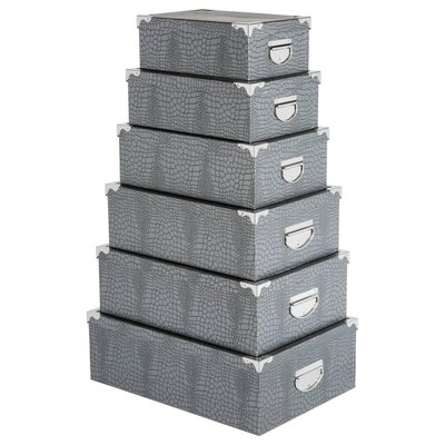 6 boîtes coin CROCO 5FIVE SIMPLY SMART