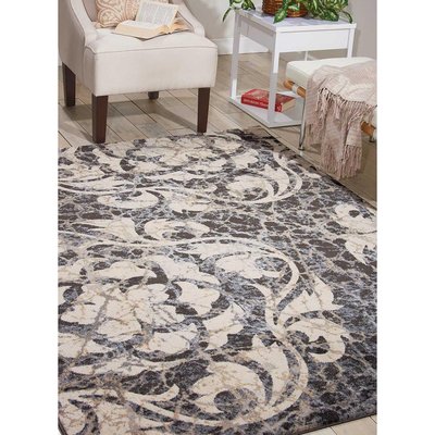 Tapis salon et chambre tissé motif baroque MAIXU UN AMOUR DE TAPIS