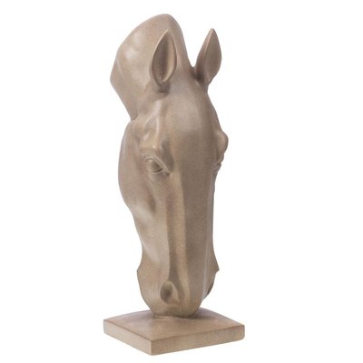 Tête de cheval déco 75 cm crème AMADEUS
