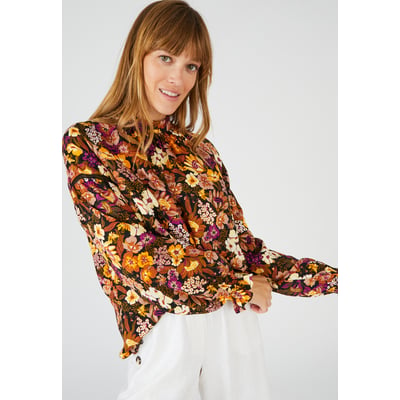 Blouse imprimé foral en fibres viscose DAMART