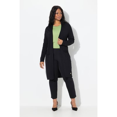 Cardigan long à col montant, coupe ouverte ULLA POPKEN