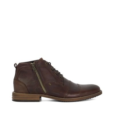 Bottines en cuir à double bout rapporté - CAPTAINS DUNE LONDON