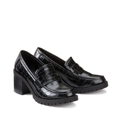 Мокасины из полиуретана под крокодиловую кожу LA REDOUTE COLLECTIONS