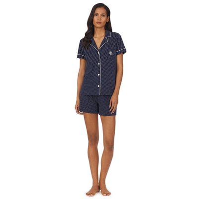 Getupfter Kurzpyjama, kurze Ärmel, Baumwolle LAUREN RALPH LAUREN