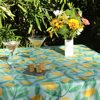 Nappe enduite CITRONS FLEUR DE SOLEIL