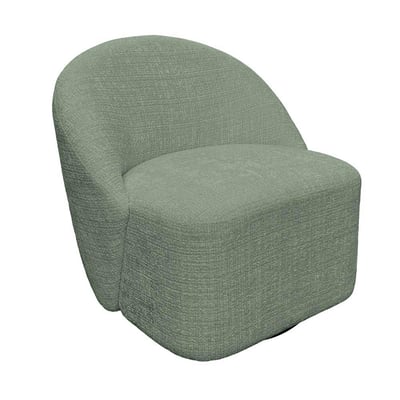 Fauteuil pivotant en tissu doux - IENA PIER IMPORT