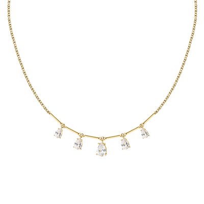 Collier en acier, cristaux, TESORI MORELLATO