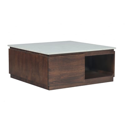 Table basse carrée en bois massif, BARBARA BOBOCHIC