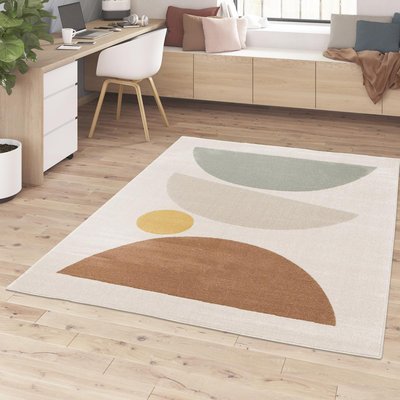 Tapis salon et chambre tissé motif géométrique STREETA UN AMOUR DE TAPIS