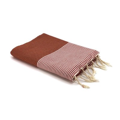 Fouta nid d'abeille coton IBIZA FEBRONIE