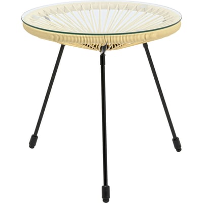 Table d appoint Acapulco jaune clair KARE DESIGN