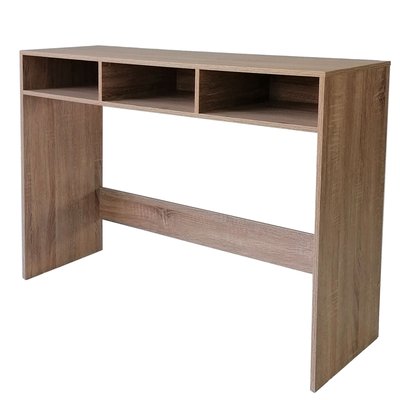 Console d'entrée en bois à 3 casiers 102x33x75cm WADIGA