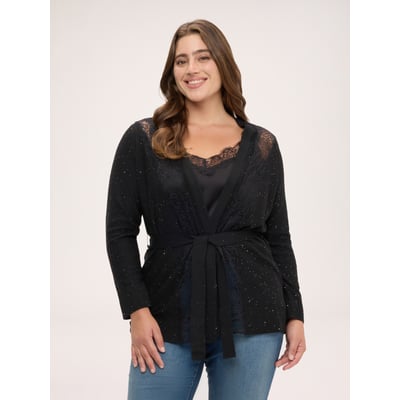 Cardigan avec micro paillettes FIORELLA RUBINO