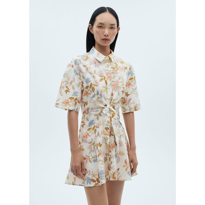 Robe nœud en imprimé fleuri MANGO