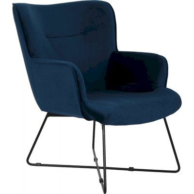 Fauteuil en velours et métal chic RECOLLECTION