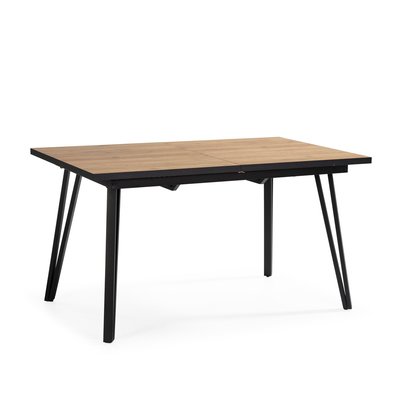 Table extensible de 140 à 180 cm avec pieds en métal noir - CLEO CALICOSY