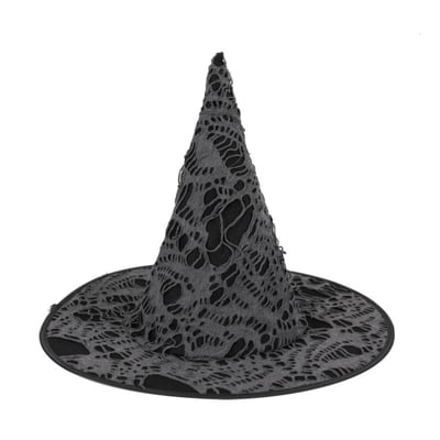 Chapeau de sorciere avec toile d'araignee PARTY PRO