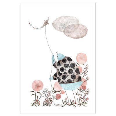 Affiche enfant cerf volant HEXOA