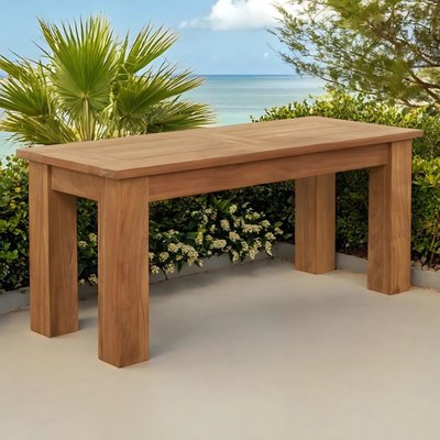Banc de jardin en teck massif Matado 100 cm WANDA COLLECTION