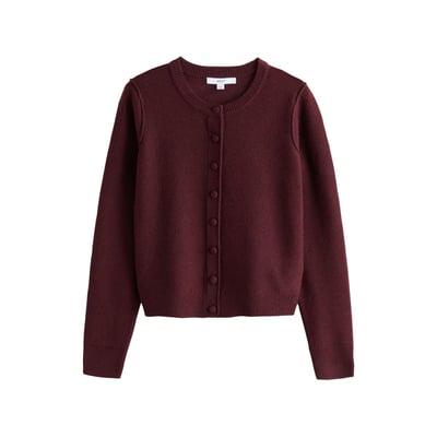 Cardigan ras du cou doux à manches longues NEXT
