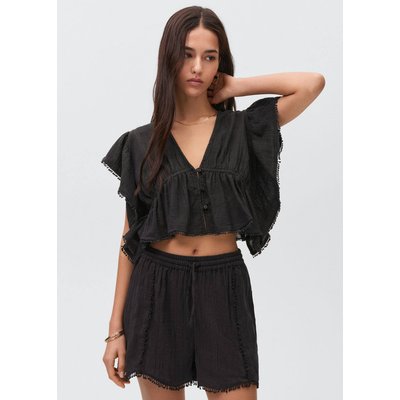 Short coton pompons MANGO TEEN