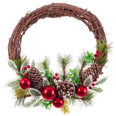 Couronne de l'Avent décoration Noël 30cm WADIGA
