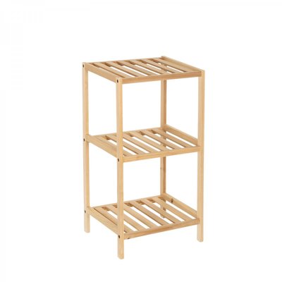 Étagère en bois de sapin nature 3 plateaux 35x30x70cm WADIGA