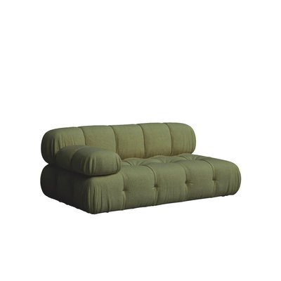 Canapé beige bouclé chaise longue gauche 165x99 cm - BOZCO HANNUN