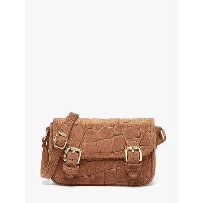 Sac bandoulière Velvet croco cuir MILANO
