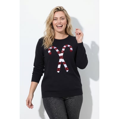 Pull de Noël, motif sucres d'orge ULLA POPKEN
