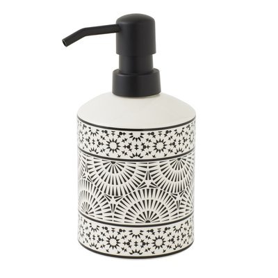 Distributeur de savon ethnique en porcelaine TRIBU GUY LEVASSEUR