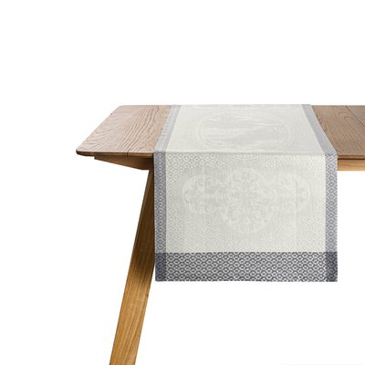 Chemin de table en Lin, ÉVASION CÉLESTE LE JACQUARD FRANCAIS