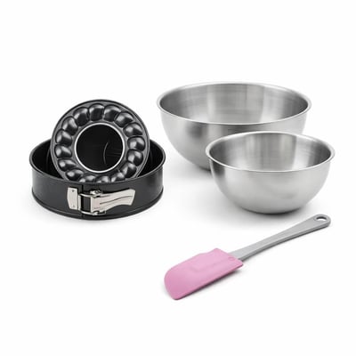 Set de 4 ustensiles de pâtisserie moule à manqué bols et spatule ZENKER