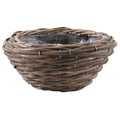 Jardinière ronde en poelet gris Diam 27 cm AUBRY GASPARD