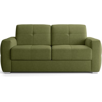 Canapé capitonné convertible 3 places en tissu chenille - ouverture express - CASSIAN HOMIFAB