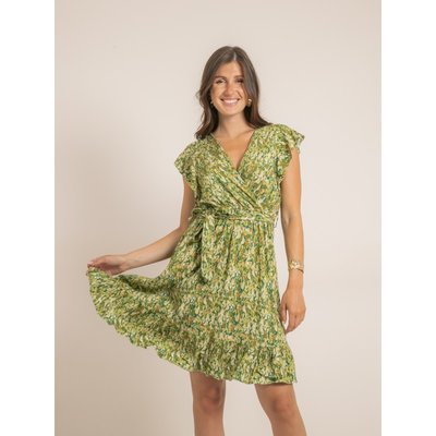 Robe Courte Fleurie Idivine DONA LISA