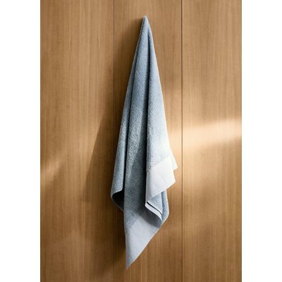 Serviette de bain à bordure en lin MANGO HOME
