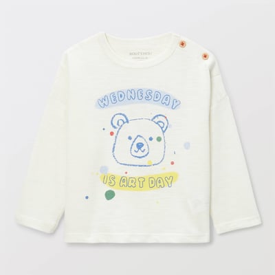 T-shirt manches longues imprimé en coton BIO GOTS BOUT'CHOU