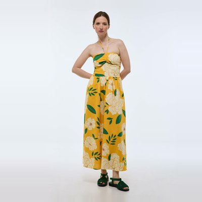 Robe longue évasée imprimée MONOPRIX