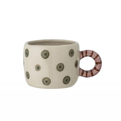 Mini tasse grès peint main pois  Nini BLOOMINGVILLE