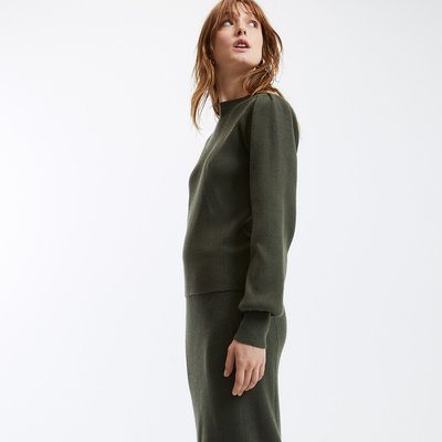 Пуловер с круглым вырезом LA REDOUTE COLLECTIONS