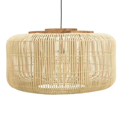Suspension en rotin ronde 76cm FOLELLI PIER IMPORT