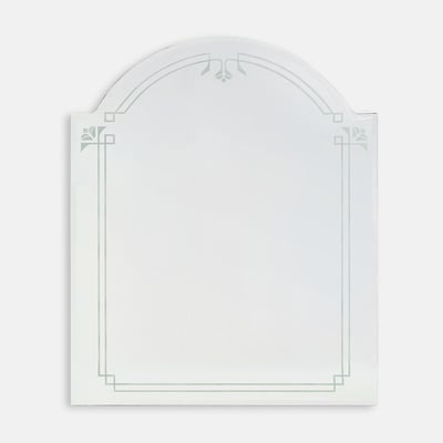 Miroir mural, gravé et biseauté, L75 x H90 cm, MIRAL LA REDOUTE INTERIEURS