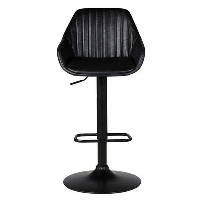 Chaise plan de travail pivotante noire pied piston Moss ZAGO
