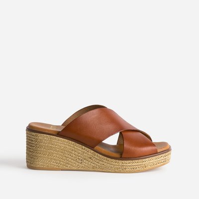 Mule talon compensé femme cheap
