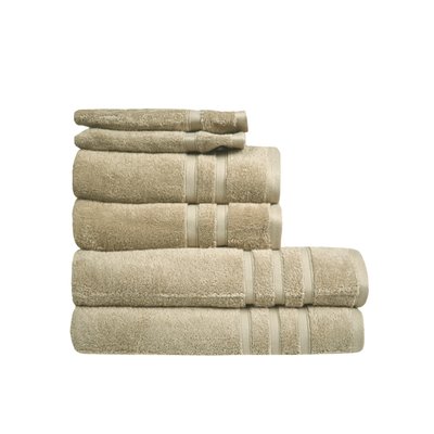 Ensemble coton bio 6 pièces ORGANIKA (2 gants + 2 serviettes + 2 draps de bain) SENSEI MAISON