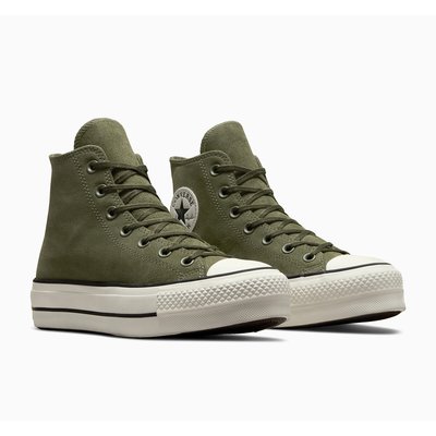 Converse haute femme verte La Redoute