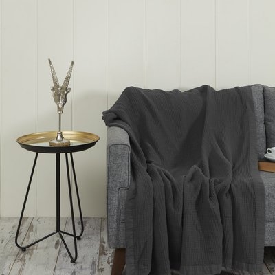 Plaid gansé en gaze de coton LOFT SENSEI MAISON