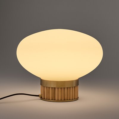 Lampe laiton, bambou et verre opaline, Dolce LA REDOUTE INTERIEURS