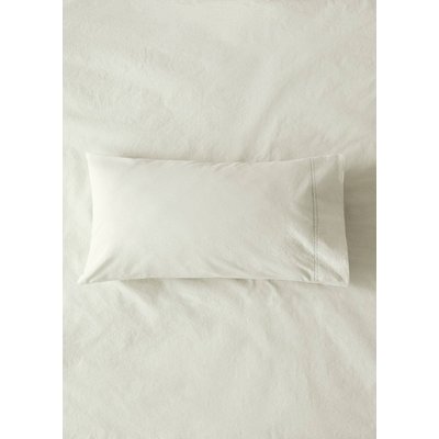 Taie d’oreiller berceau coton lavé double surpiqûre 30x50 cm MANGO HOME